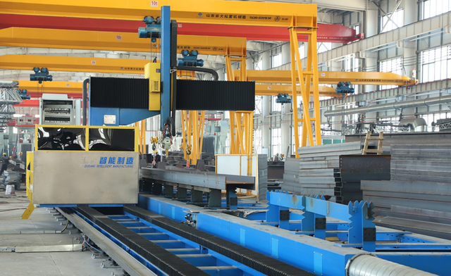 Hot rolled H steel laser cutting machine